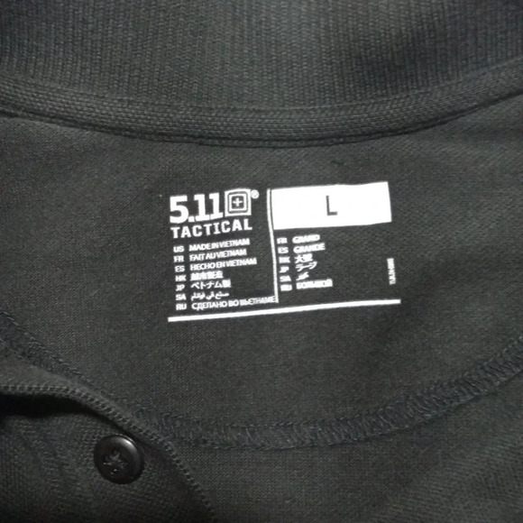 5.11 Tactical polo short sleeve size large men - Picture 4 of 4